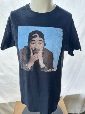 Tupac Shakur Poetic Justice 2021 Thirty Single Men's Black Shirt Small Columbia